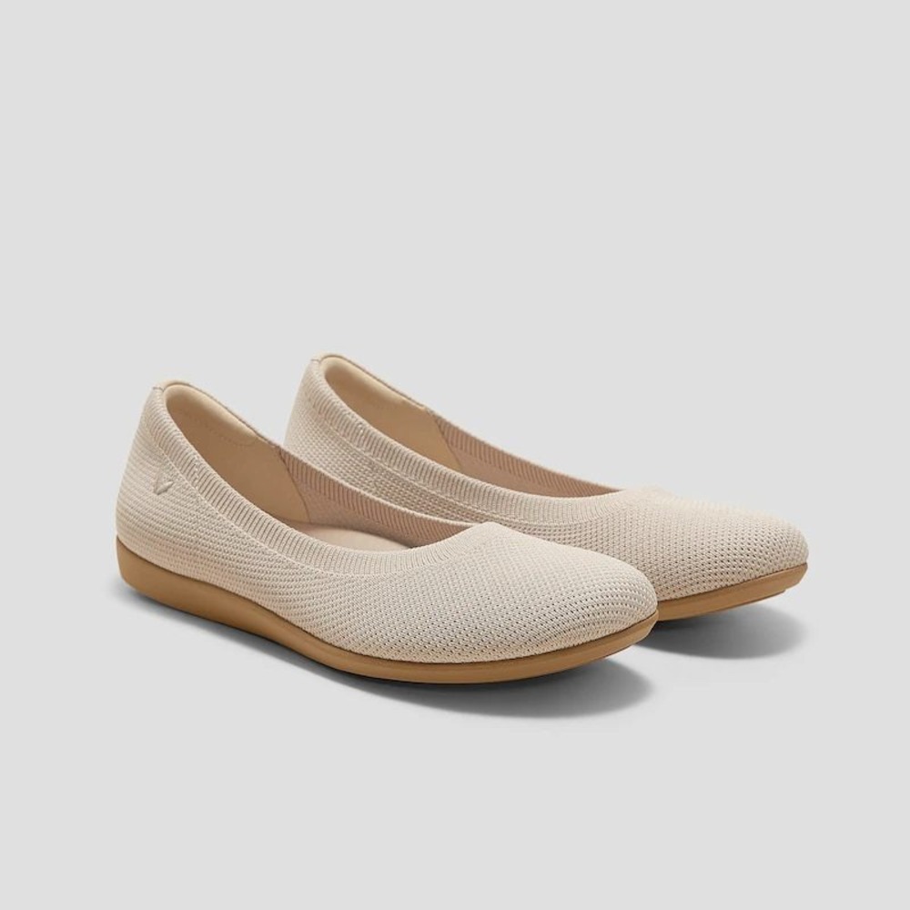 Vivaia Claire Walker Almond Water RPT Knit Ballet Flats Shoes 39 US 8